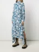 Rokh vestido midi con cuerda estampada