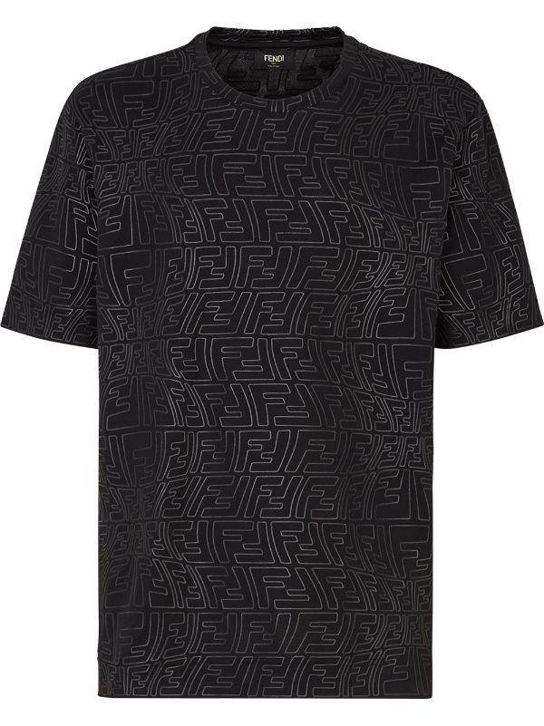 blomst logik fejl Fendi Monogram Pattern T-shirt - Farfetch