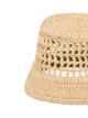 Prada logo-embroidered woven raffia hat