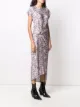 Paco Rabanne floral-print wrap midi dress
