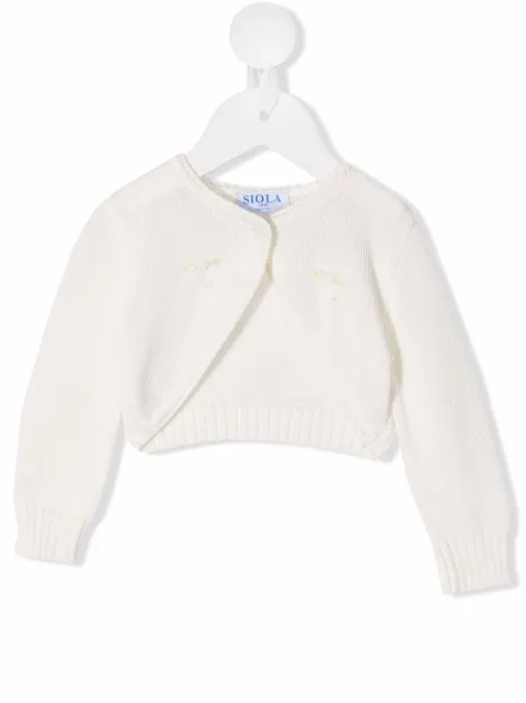 Siola embroidered knitted cardigan