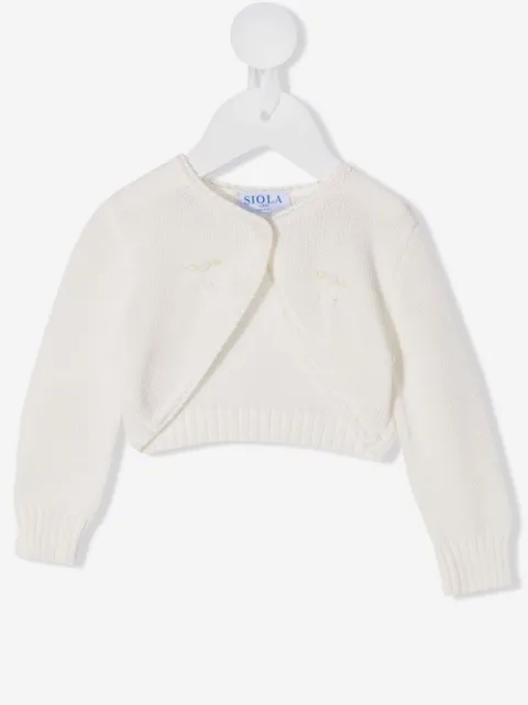 Siola cardigan en maille à broderies