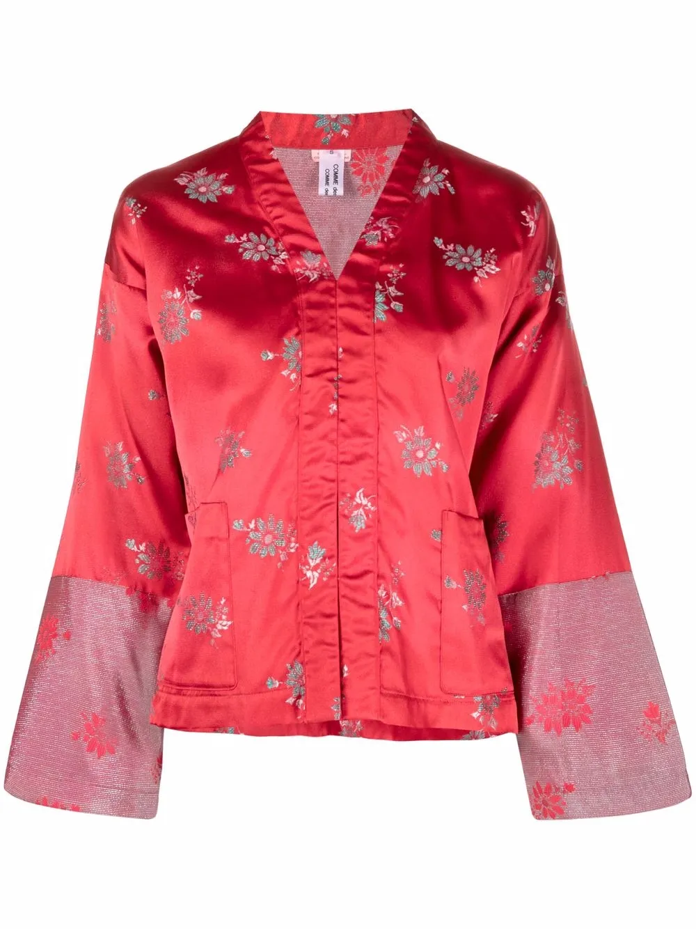COMME DES GARÇONS METALLIC THREAD FLORAL JACKET 