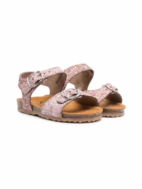 Pèpè glitter buckle-fastening sandals