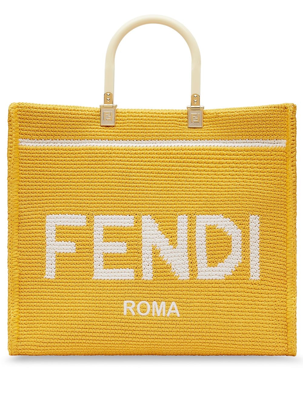фото Fendi сумка-тоут sunshine с логотипом