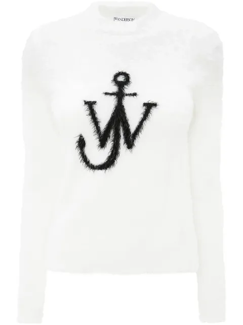 JW Anderson JW Anchor print textured jumper