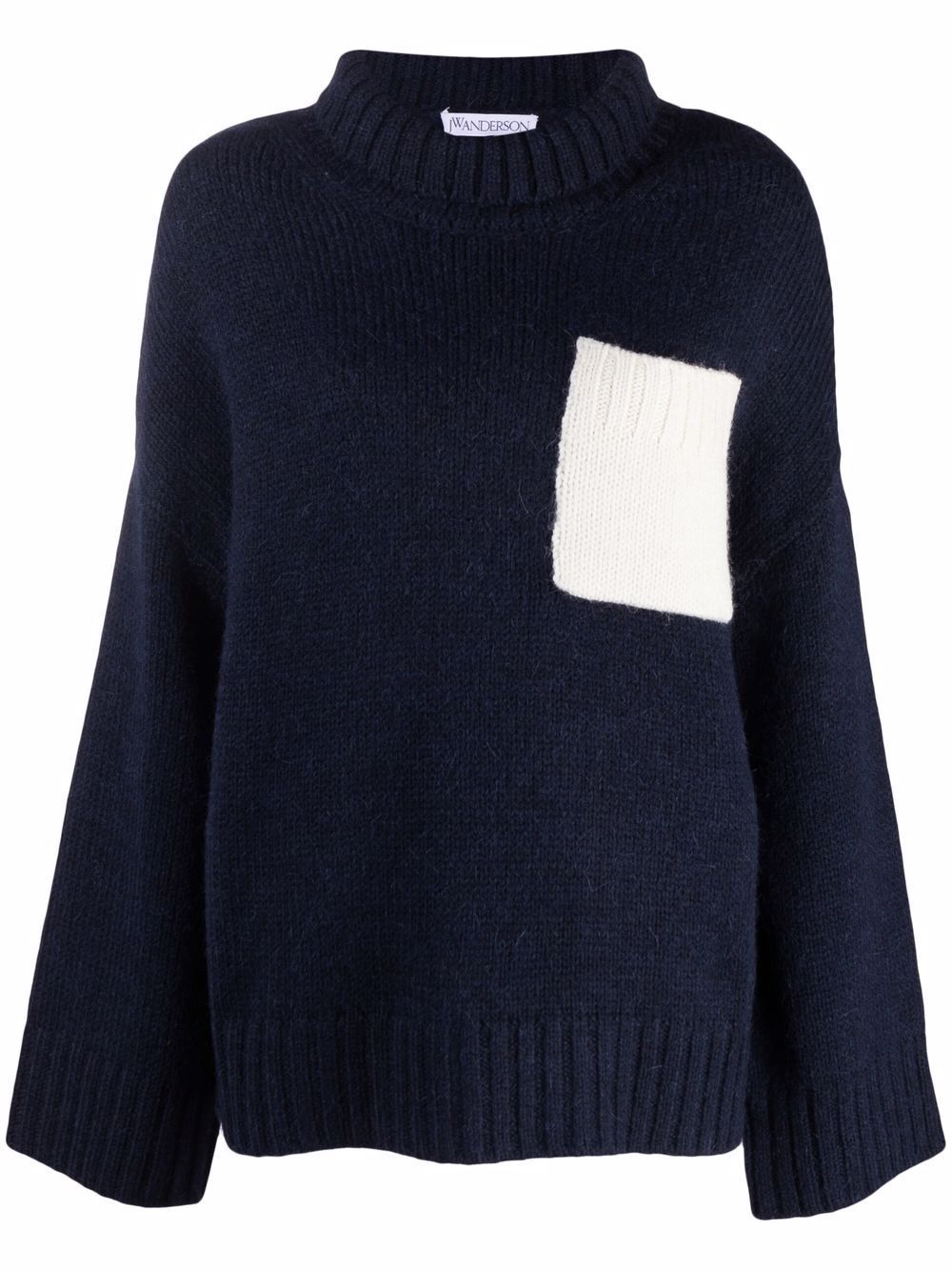 фото Jw anderson patch pocket turtleneck jumper