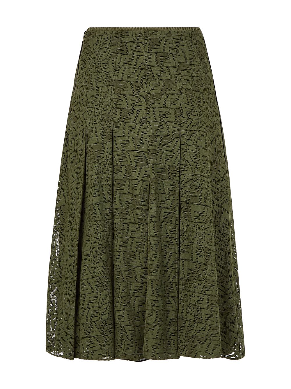 фото Fendi юбка с вышивкой ff и складками
