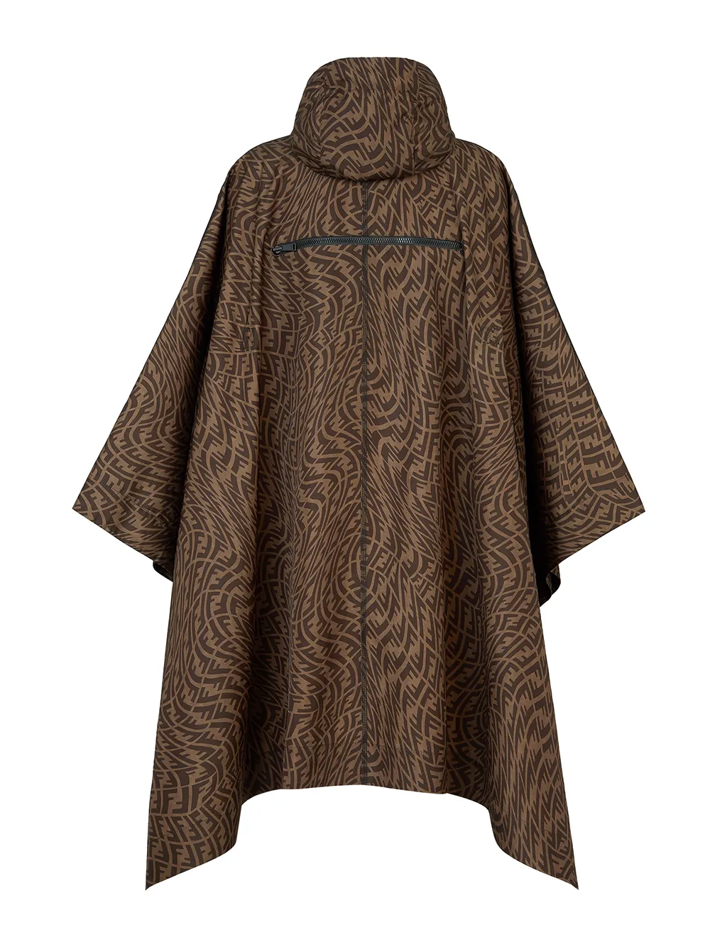 Image 2 of Fendi FF-motif hooded cape