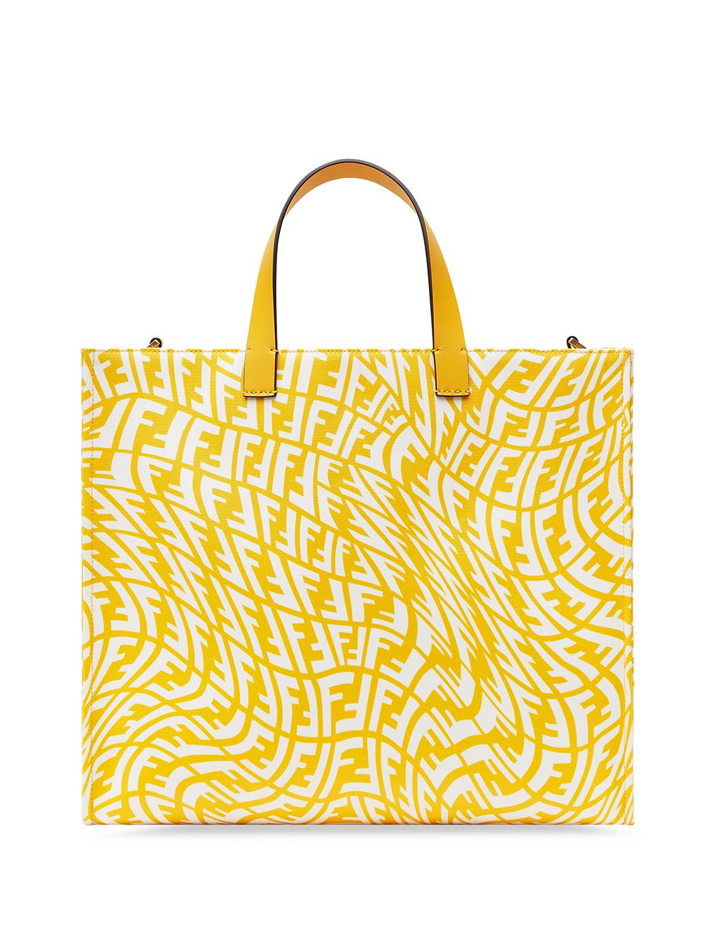 monogram-print shopping bag