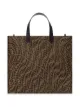 Image 2 of Fendi small FF Vertigo print glazed canvas tote bag