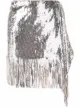 Image 1 of Pinko fringed sequin-embellished mini skirt