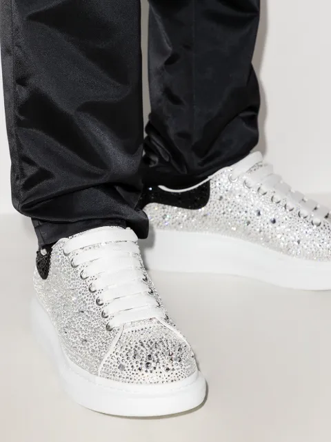 black crystal alexander mcqueen sneakers