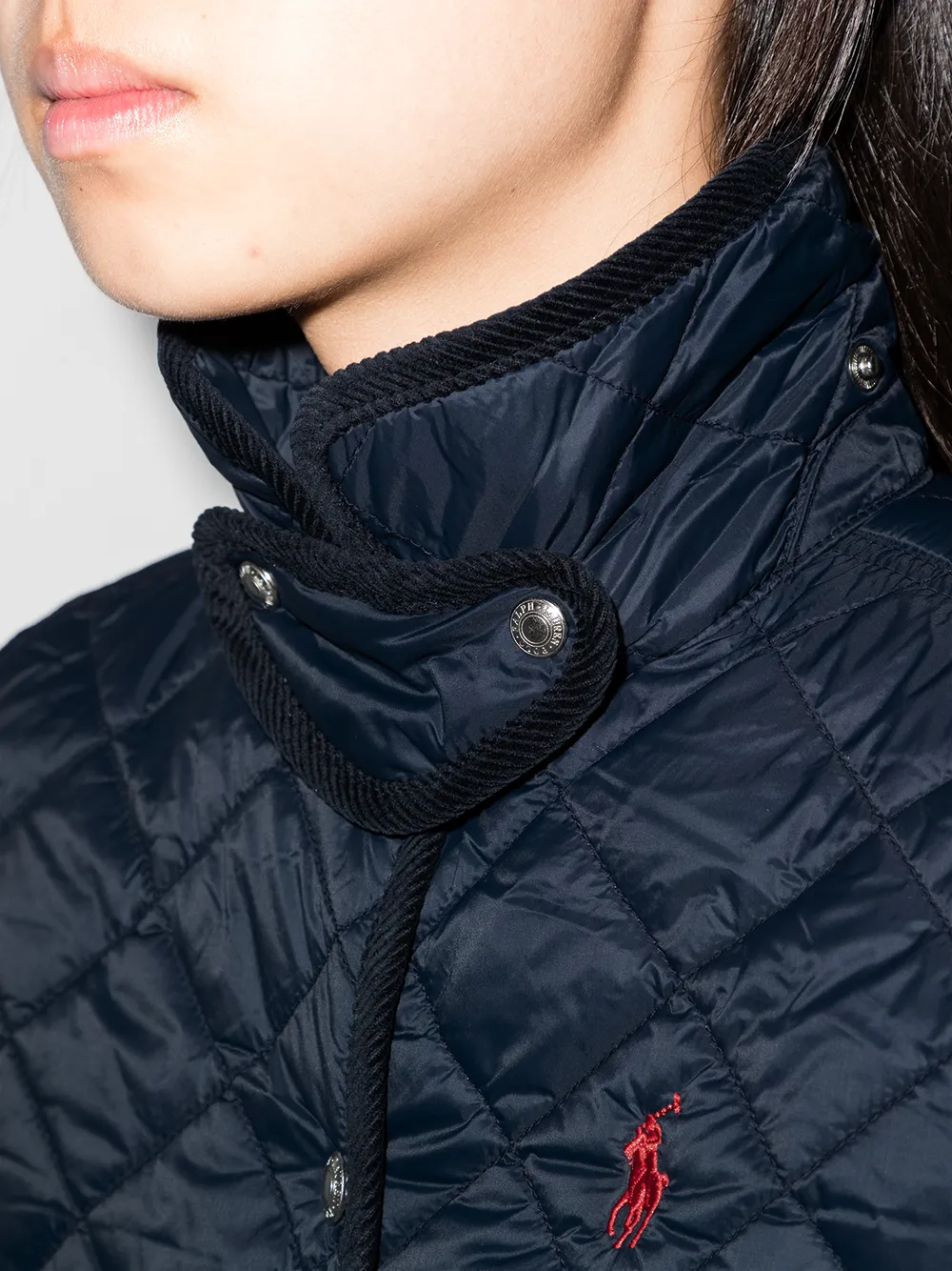 фото Polo ralph lauren стеганая куртка с вышитым логотипом