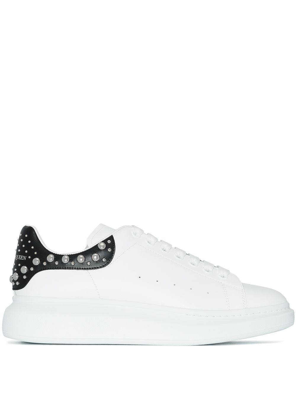 

Alexander McQueen tenis bajos Oversized - Blanco