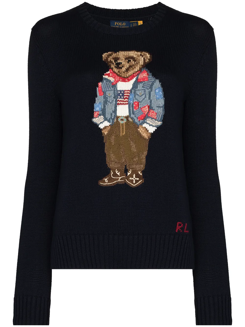 Image 1 of Polo Ralph Lauren Polo Bear crew-neck jumper