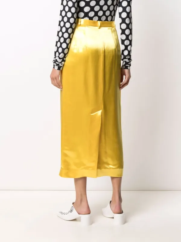 mid length satin skirts patterns