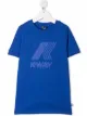 Image 1 of K Way Kids logo-print cotton T-Shirt