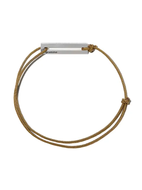 Le Gramme 1.7g cord punched bracelet