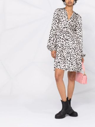 Faded leopard-print dress展示图