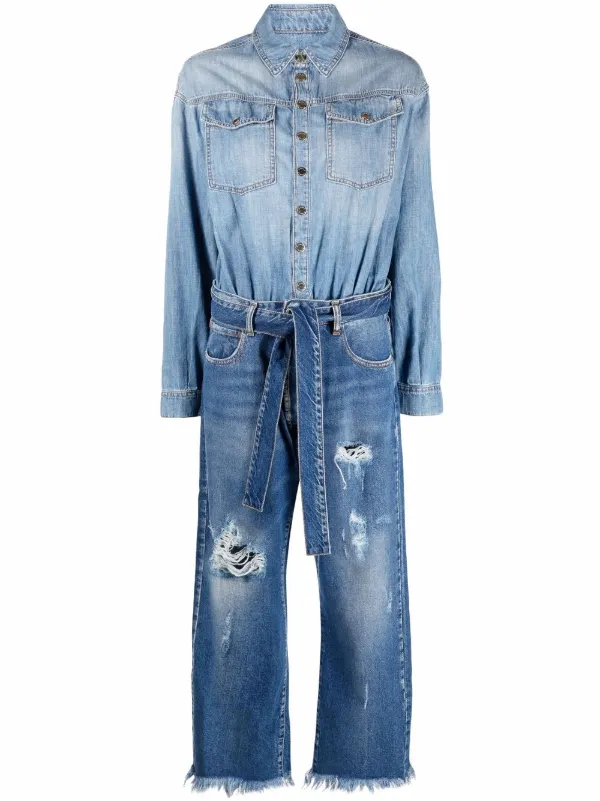 Pinko denim jumpsuit Clearance