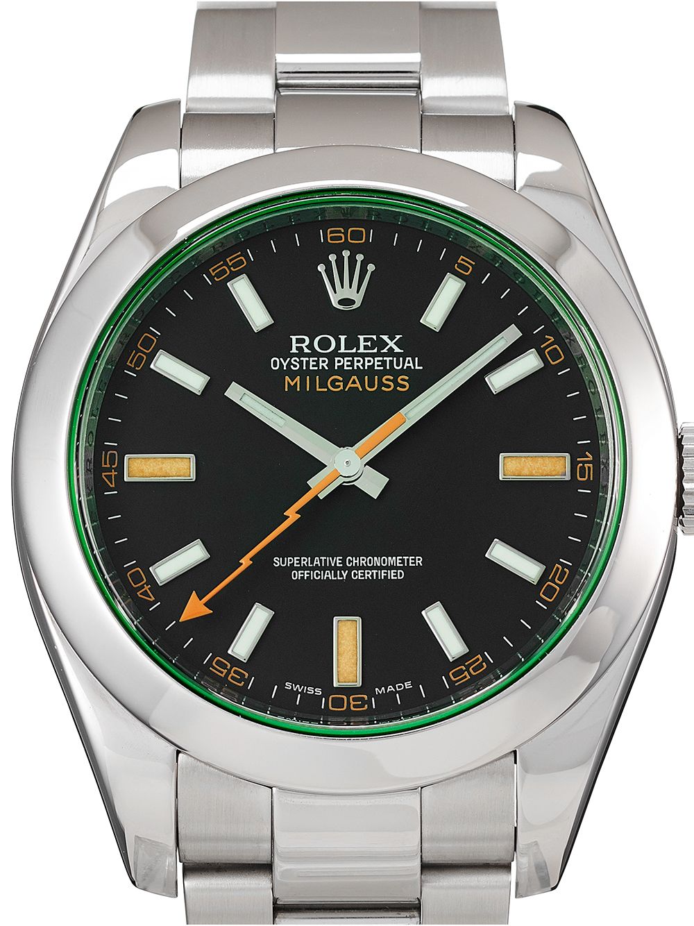 фото Rolex наручные часы milgauss pre-owned 40 мм 2007-го года