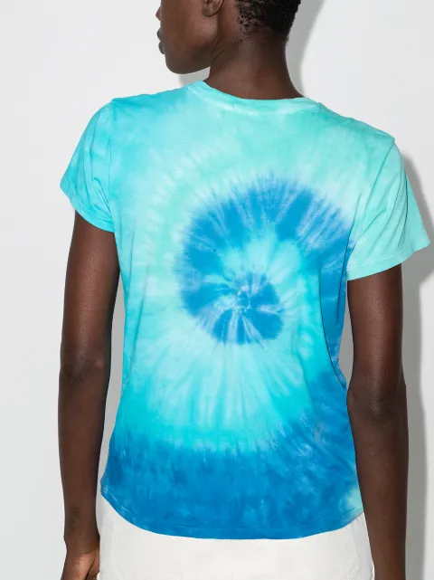 T-shirt con fantasia tie-dye Verde Farfetch Abbigliamento Top e t-shirt T-shirt Polo 