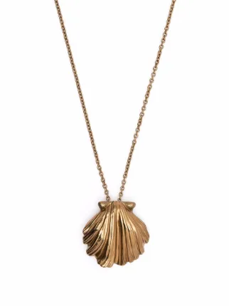 Saint laurent feather on sale necklace