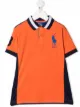 Image 1 of Ralph Lauren Kids Polo logo colour-block polo shirt