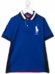 Image 1 of Ralph Lauren Kids Polo logo colour-block polo shirt
