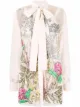 Image 1 of Elie Saab floral-embroidered tulle silk shirt