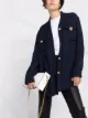 Pinko cropped faux-leather trousers