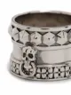 Alexander McQueen skull-engraved thick ring