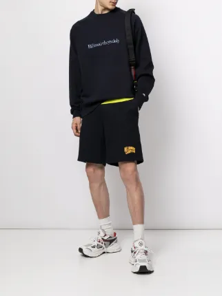 logo-embroidered track shorts展示图