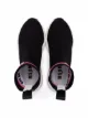 MSGM Kids tenis estilo calcetín con logo estampado