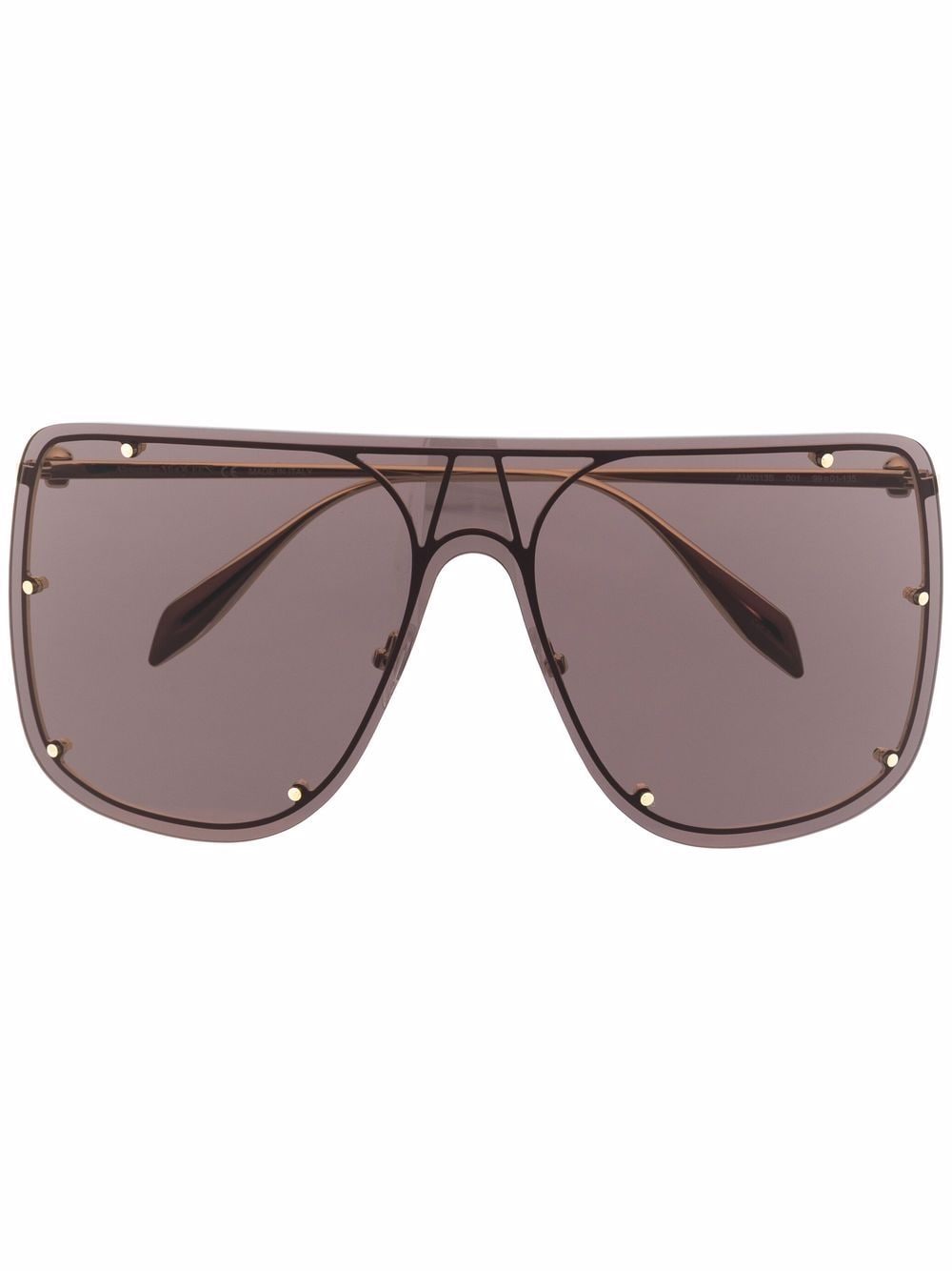 

Alexander McQueen stud-detail pilot sunglasses - Black