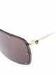 Alexander McQueen Eyewear stud-detail aviator sunglasses