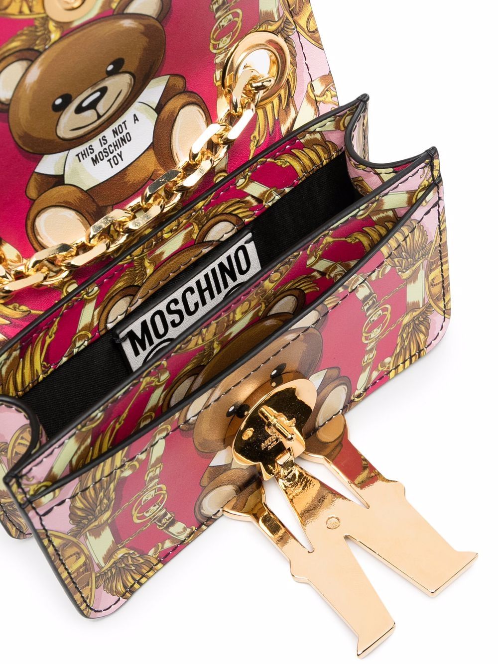 фото Moschino сумка через плечо с логотипом