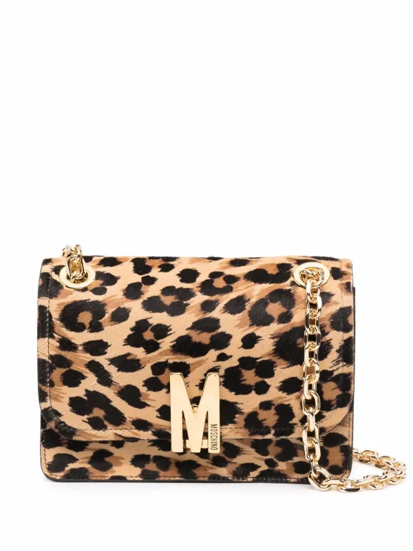 leopard print over shoulder bag
