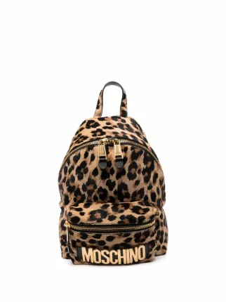 moschino leopard print bag