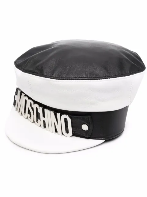 Moschino gorra de dos tonos con logo