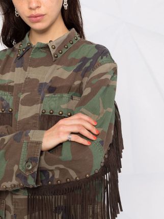 camouflage fringed jacket展示图