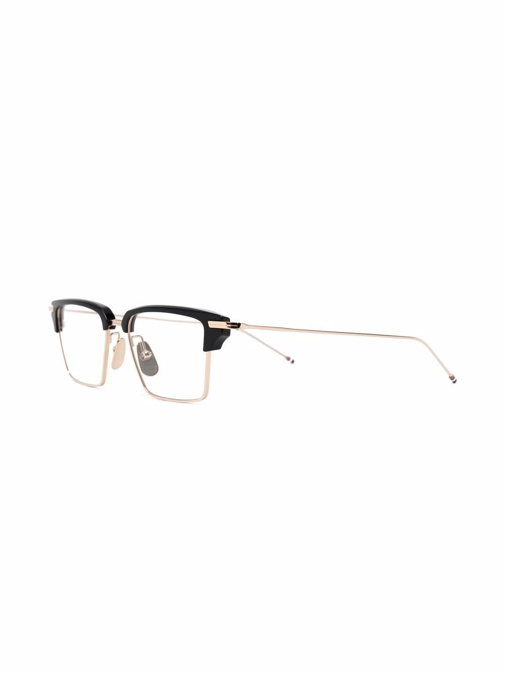 Thom Browne Eyewear RWB-stripe square-frame Glasses - Farfetch