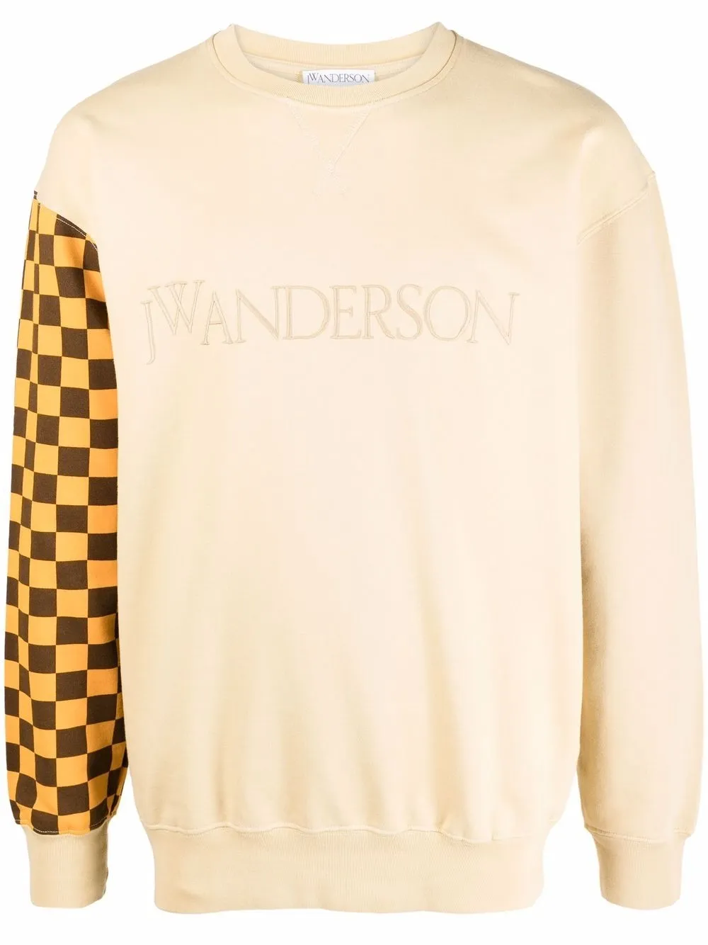 Image 1 of JW Anderson checkerboard-print logo sweatshirt
