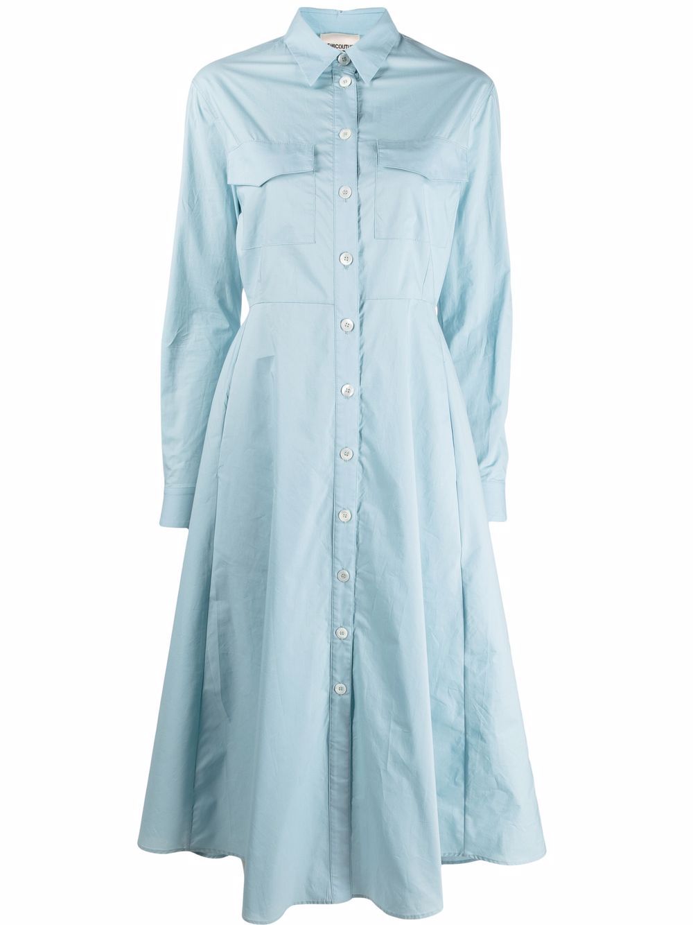 фото Semicouture платье-рубашка с длинными рукавами
