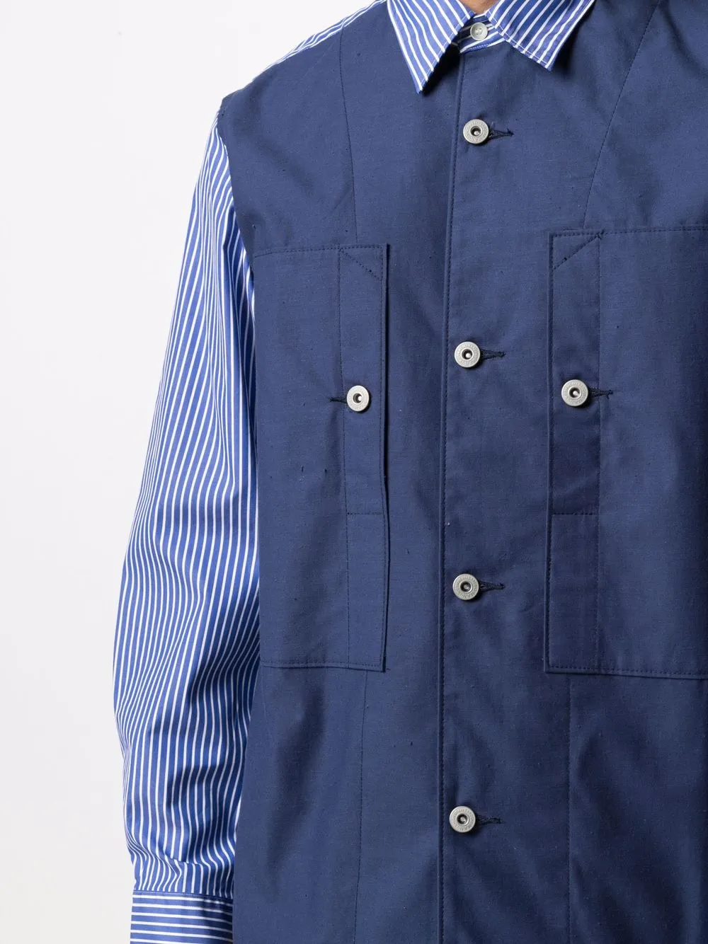 фото Junya watanabe рубашка в технике пэчворк
