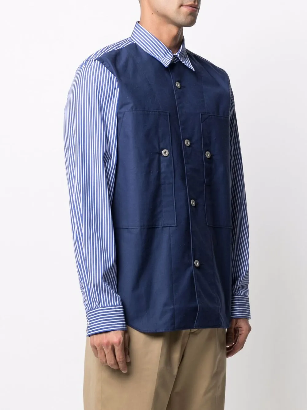фото Junya watanabe рубашка в технике пэчворк