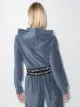 Alexander Wang logo-tape cropped hoodie
