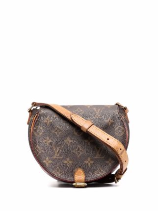 Tambourin leather crossbody bag Louis Vuitton Brown in Leather