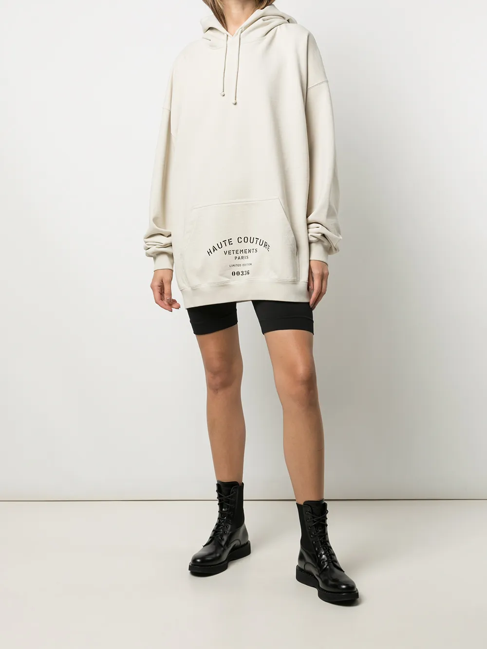 VETEMENTS Hoodie met tekst - Wit